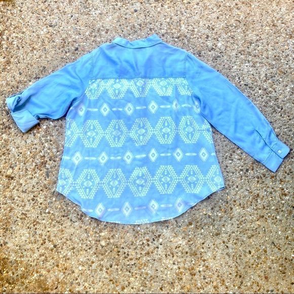 Per Se 100% Tencel High Low Button Shirt 1X - Picture 8 of 8